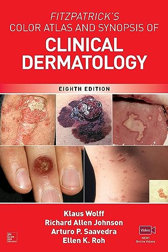 Fitzpatricks Color Atlas AND SYNOPSIS OF CLINICAL DERMATOLOGY 8th