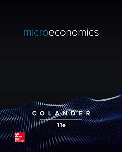 Microeconomics 11th by David Colander