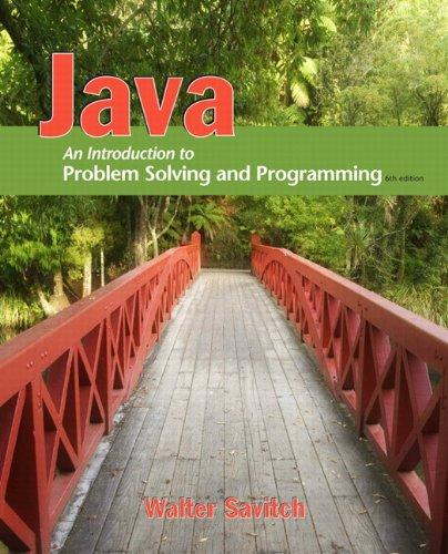Java An Introduction To Problem Solving Programming 6Th