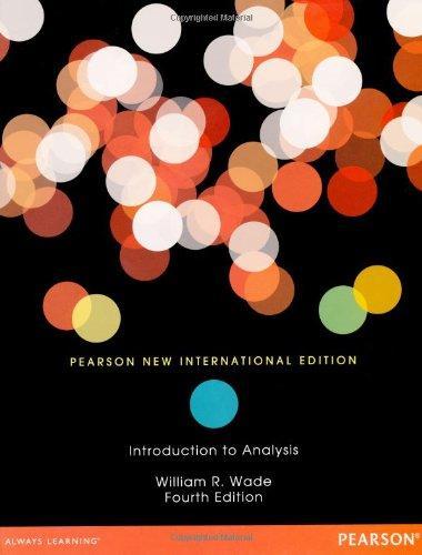 Introduction To Analysis 4Th