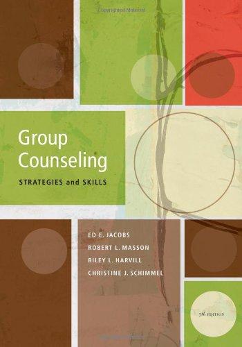 Group Counseling Strategies And Skills Seventh 7Th