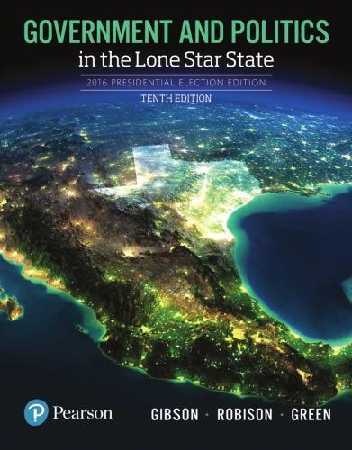 Government And Politics In The Lone Star State 10Th