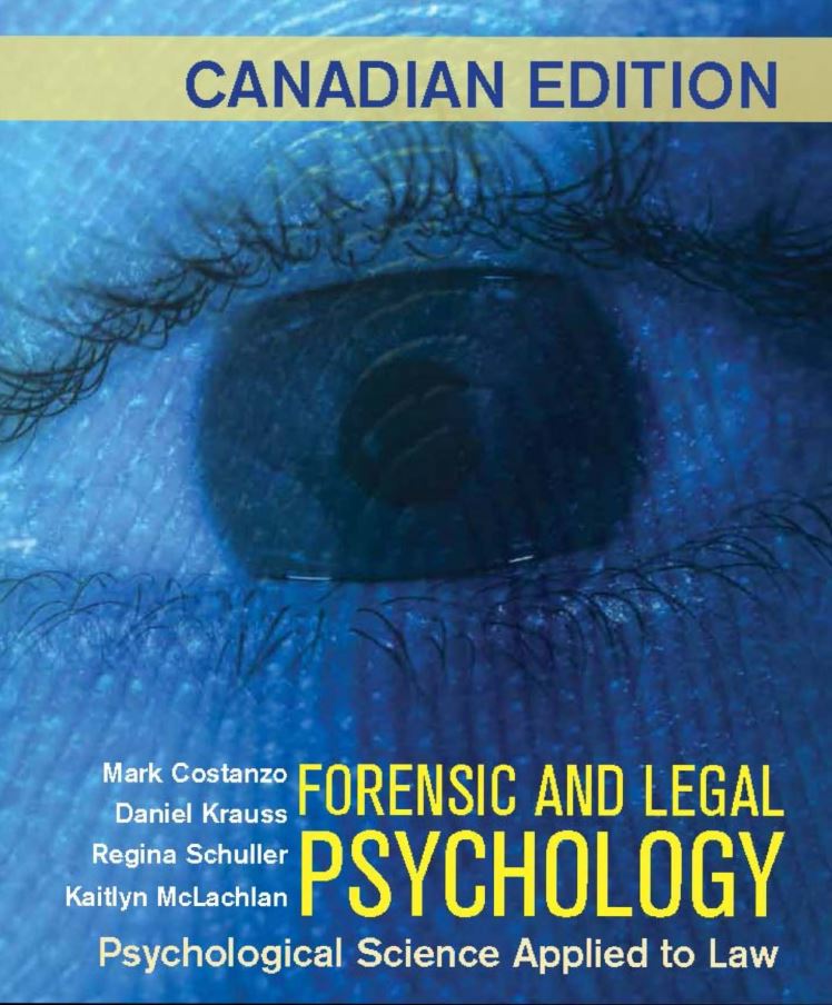 Forensic and Legal Psychology Psychological Science Applied to Law